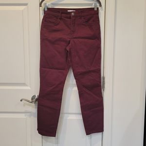 LOFT Burgundy Jean's 1E10